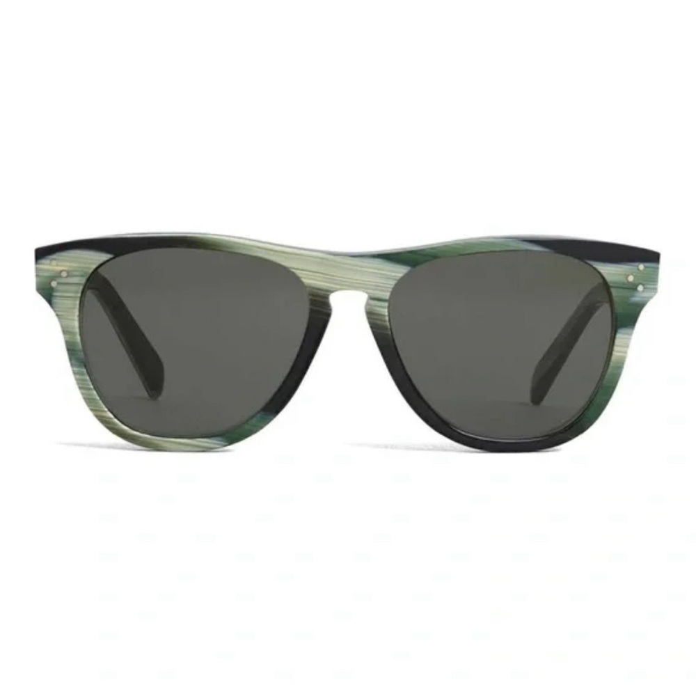Céline Green Horn Acetate Sunglasses